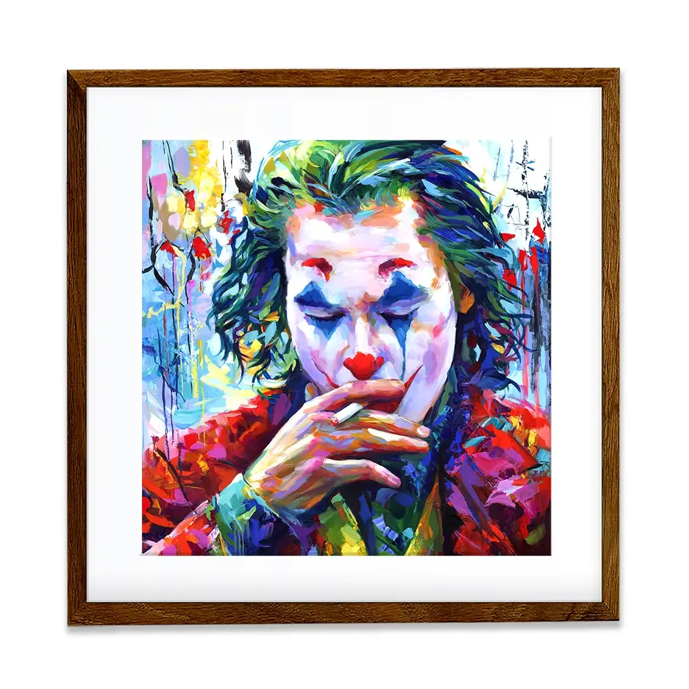 Joker Square Framed Art Print Joker Square Framed Art Print wall art product Leon Devenice