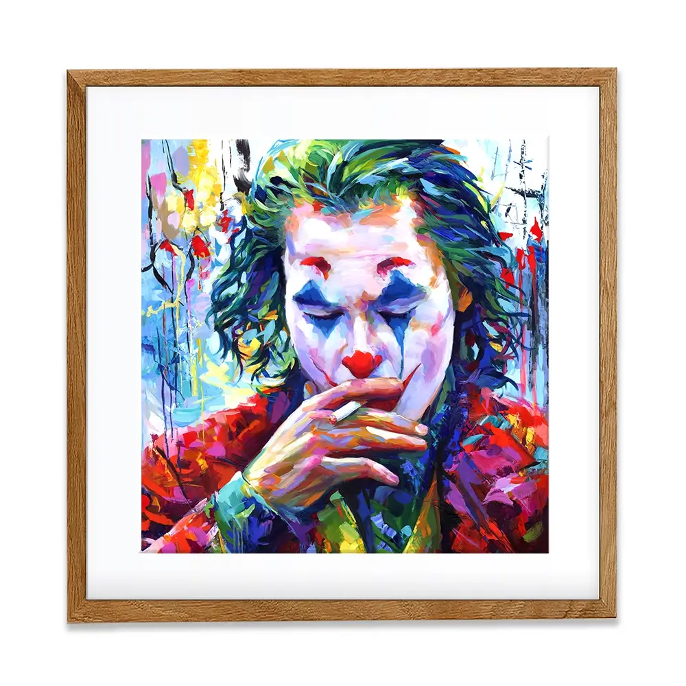 Joker Square Framed Art Print Joker Square Framed Art Print wall art product Leon Devenice
