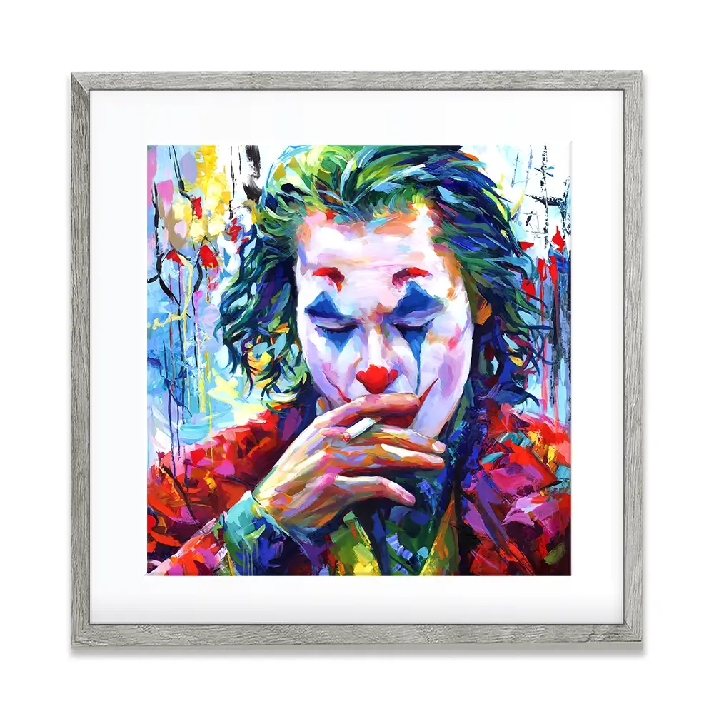 Joker Square Framed Art Print Joker Square Framed Art Print wall art product Leon Devenice