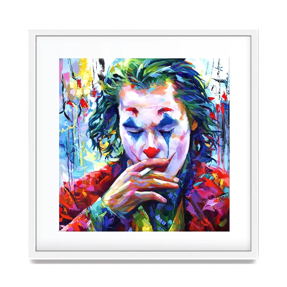 Joker Square Framed Art Print Joker Square Framed Art Print wall art product Leon Devenice