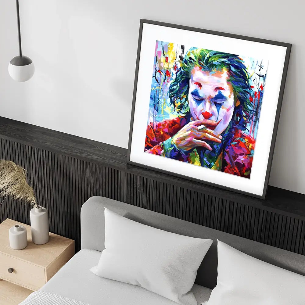 Joker Square Framed Art Print Joker Square Framed Art Print wall art product Leon Devenice