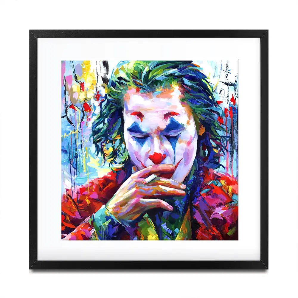 Joker Square Framed Art Print Joker Square Framed Art Print wall art product Leon Devenice