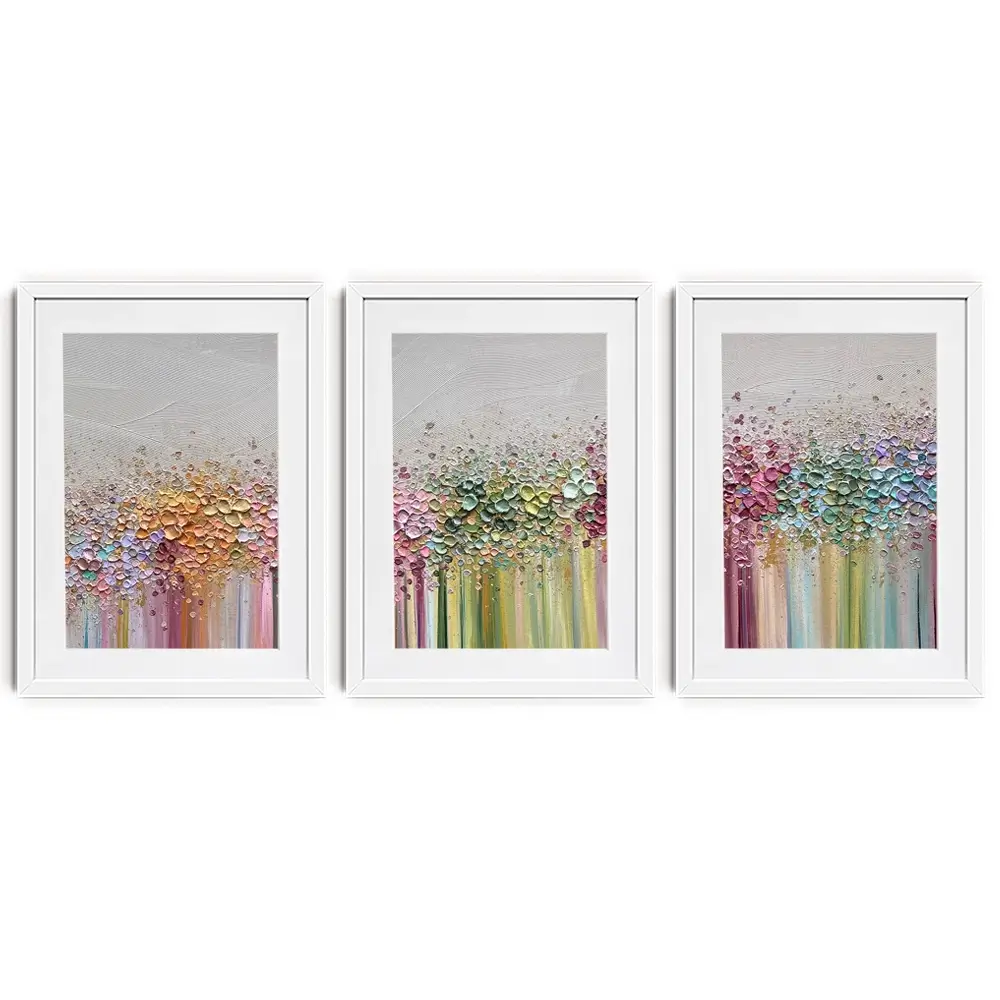 Journey Of Colour Framed Art Print Trio Journey Of Colour Framed Art Print Trio wall art product Nada Khatib