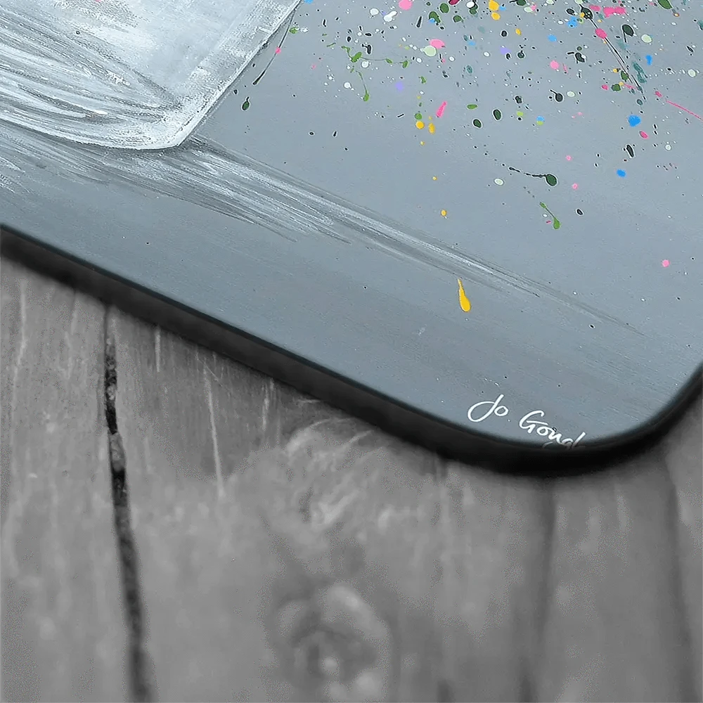 Joy In Every Bloom Coaster Set Rainbow Soul Tree Coaster Set | Rainbow Soul Tree Art Coasters wall art product Jo Gough