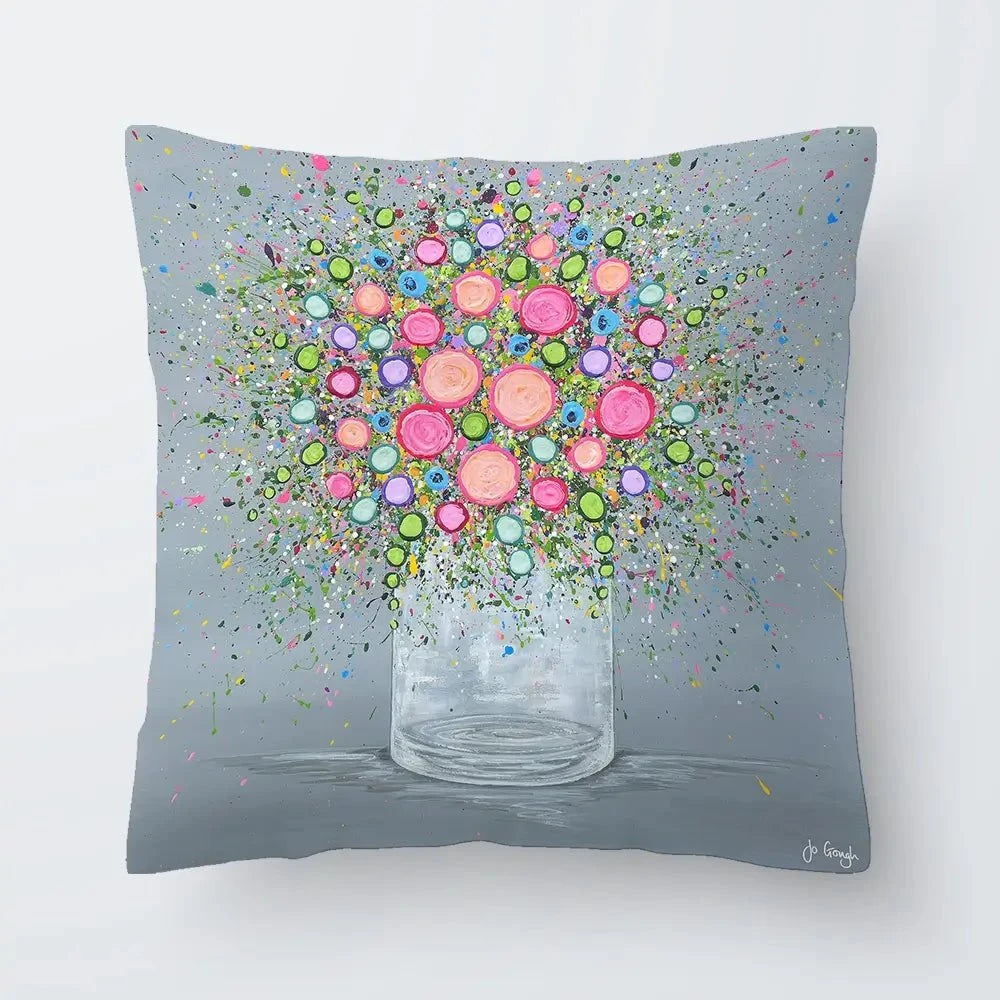 Joy In Every Bloom Cushion Joy In Every Bloom Cushion wall art product Jo Gough