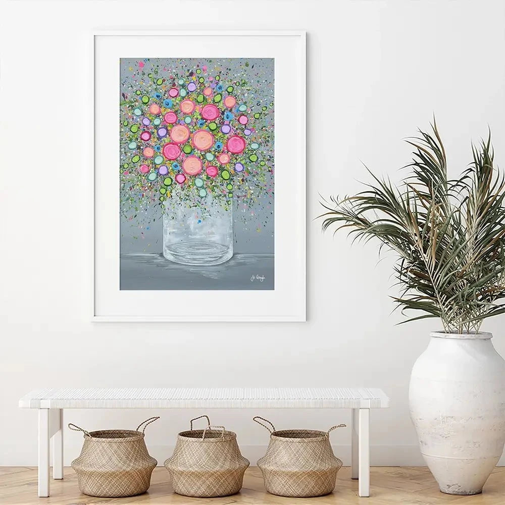 Joy In Every Bloom Framed Art Print Joy In Every Bloom Framed Art Print wall art product Jo Gough