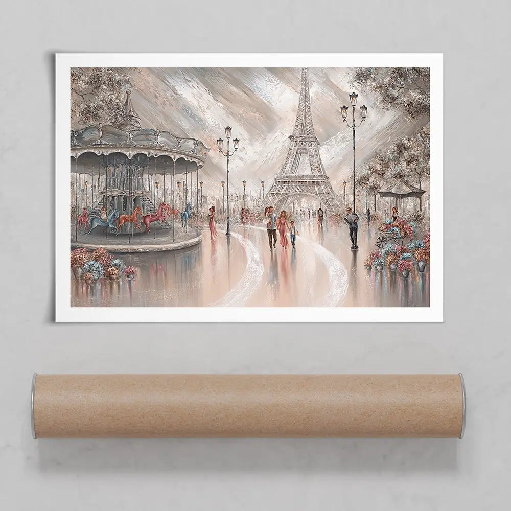 Joy In Paris Art Print Joy In Paris Art Print wall art product Isabella Karolewicz