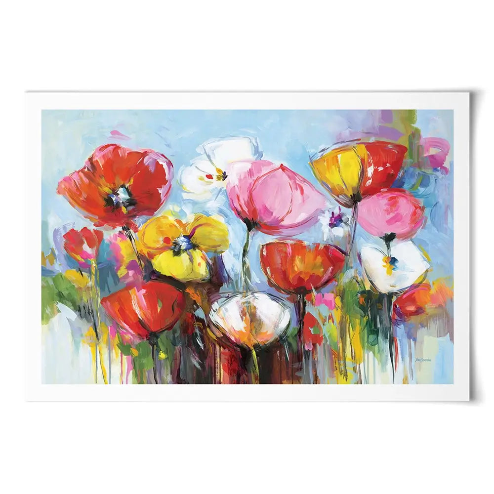 Joyful Flowers Art Print Joyful Flowers Art Print wall art product Leon Devenice