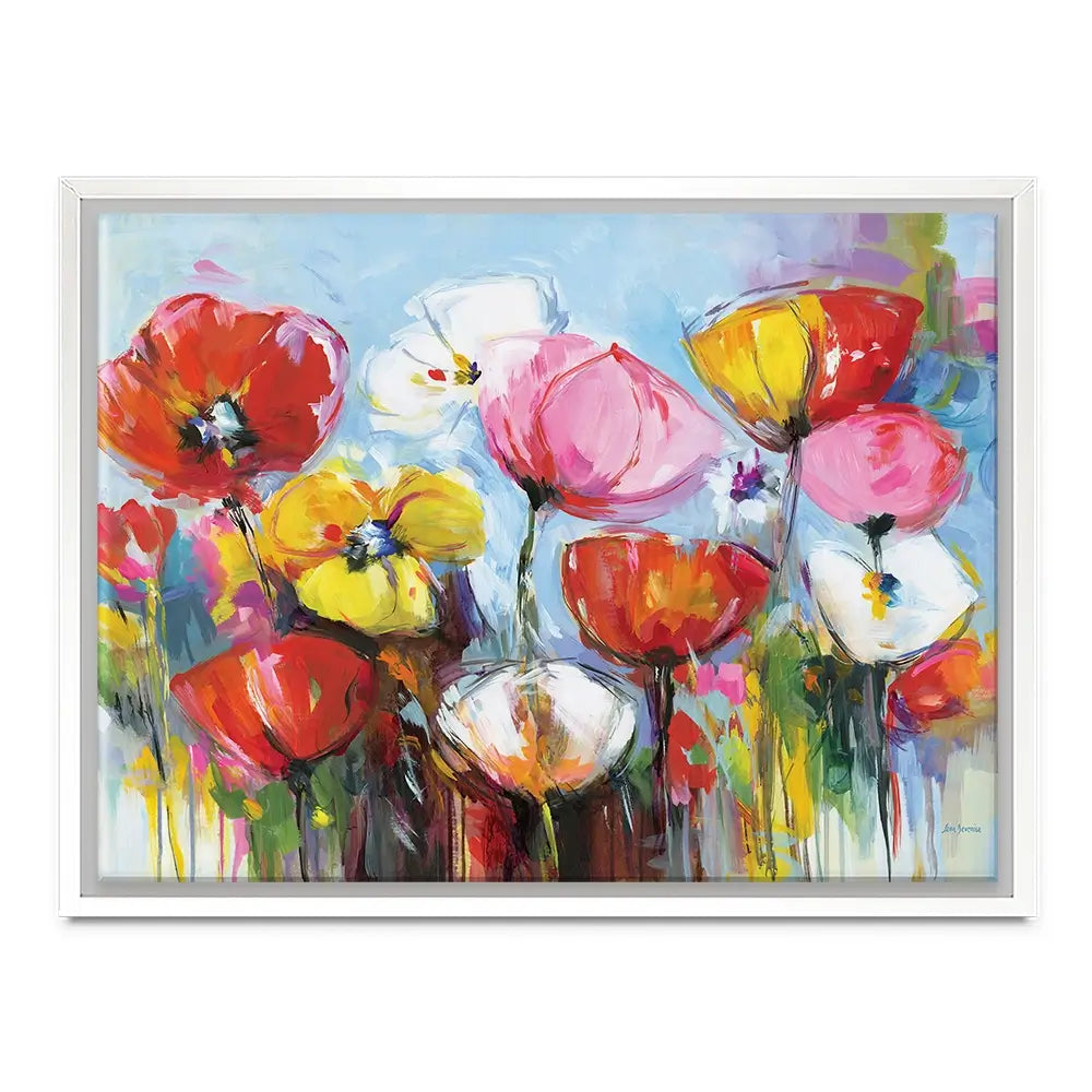 Joyful Flowers Canvas Print Joyful Flowers Canvas Print wall art product Leon Devenice