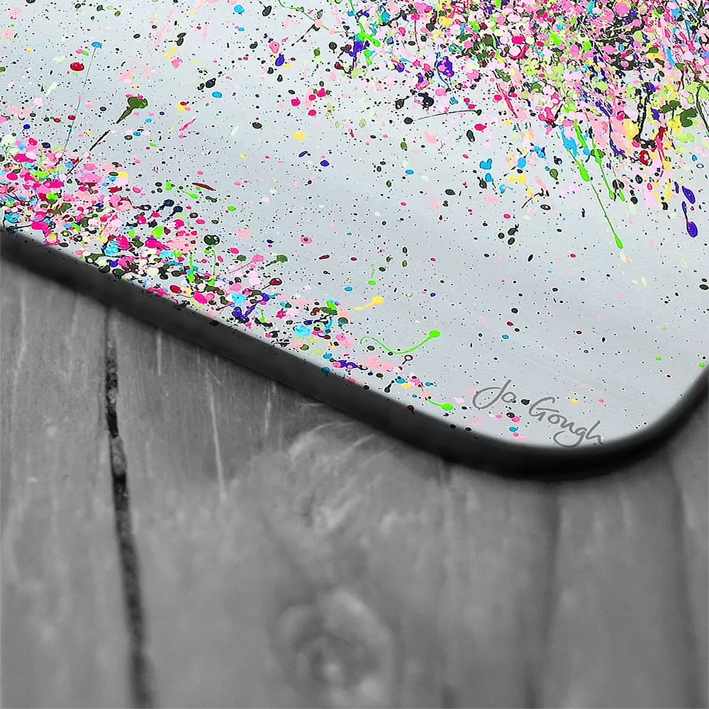 Joyful Love Coaster Set Rainbow Soul Tree Coaster Set | Rainbow Soul Tree Art Coasters wall art product Jo Gough