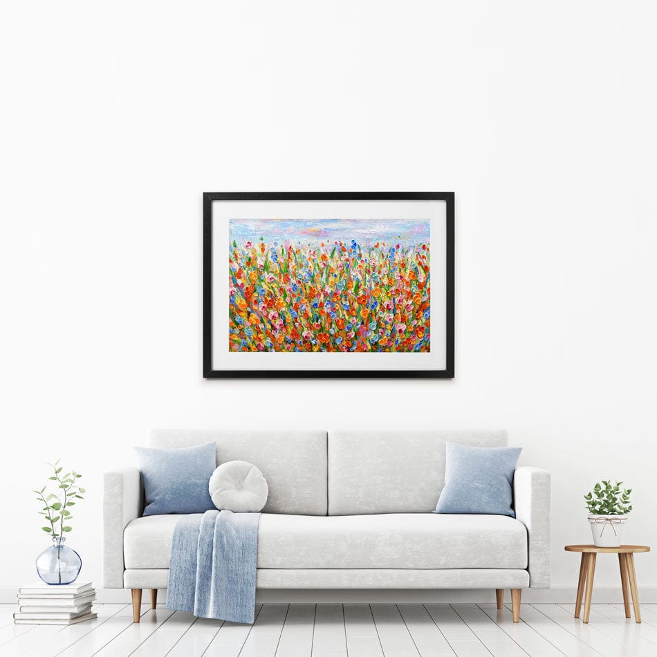 Joyful Meadow Framed Art Print wall art product Olga Tkachyk