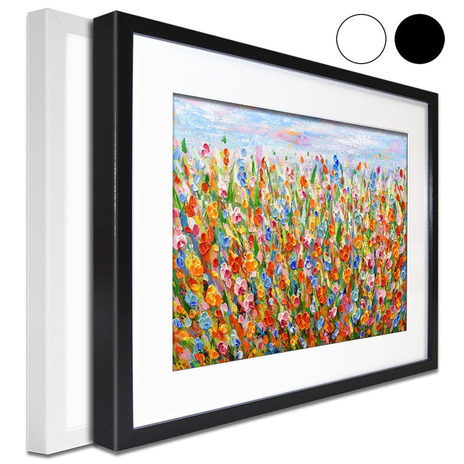 Joyful Meadow Framed Art Print wall art product Olga Tkachyk