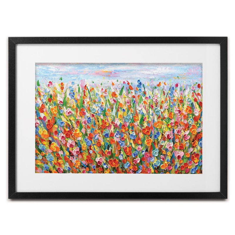 Joyful Meadow Framed Art Print wall art product Olga Tkachyk
