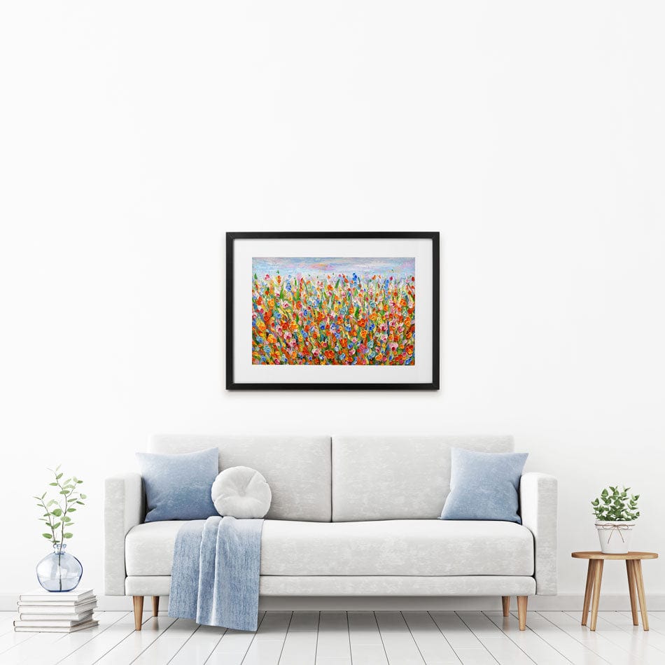 Joyful Meadow Framed Art Print wall art product Olga Tkachyk