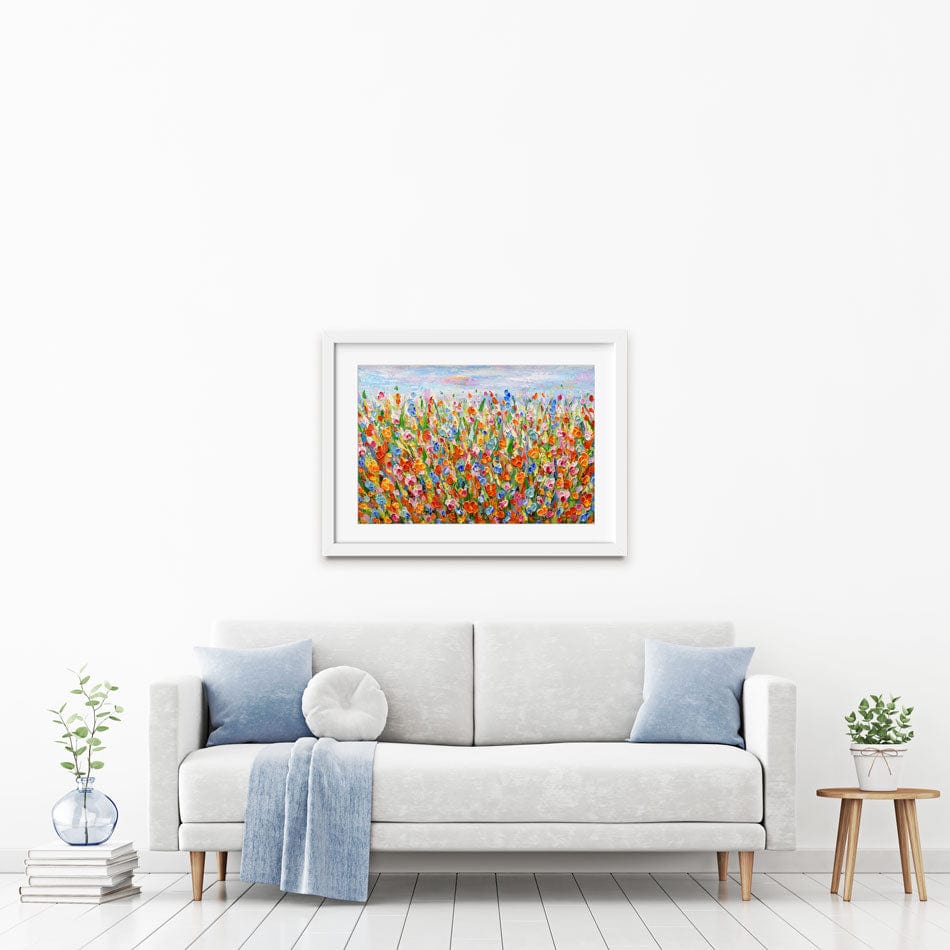 Joyful Meadow Framed Art Print wall art product Olga Tkachyk