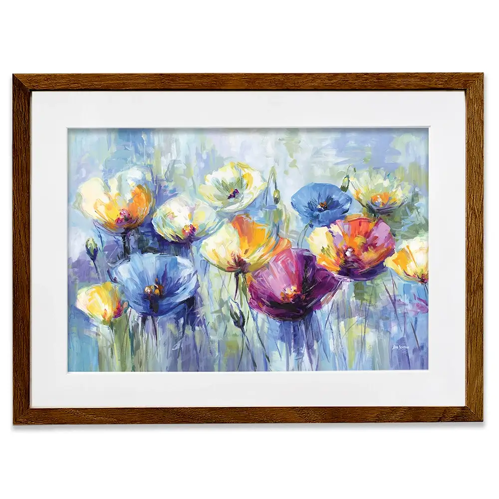 Joyful Poppies In Spring Light Framed Art Print Joyful Poppies In Spring Light Framed Art Print wall art product Leon Devenice