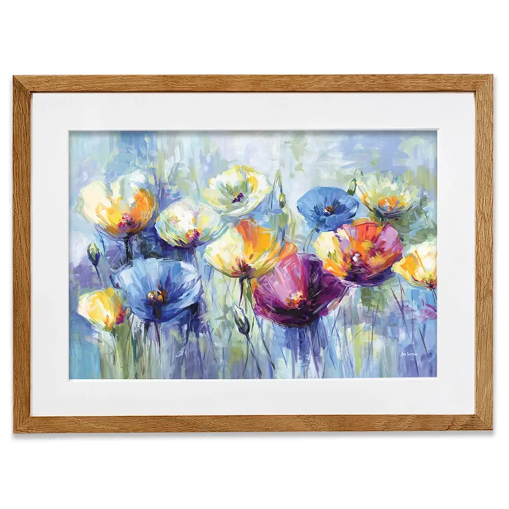 Joyful Poppies In Spring Light Framed Art Print Joyful Poppies In Spring Light Framed Art Print wall art product Leon Devenice