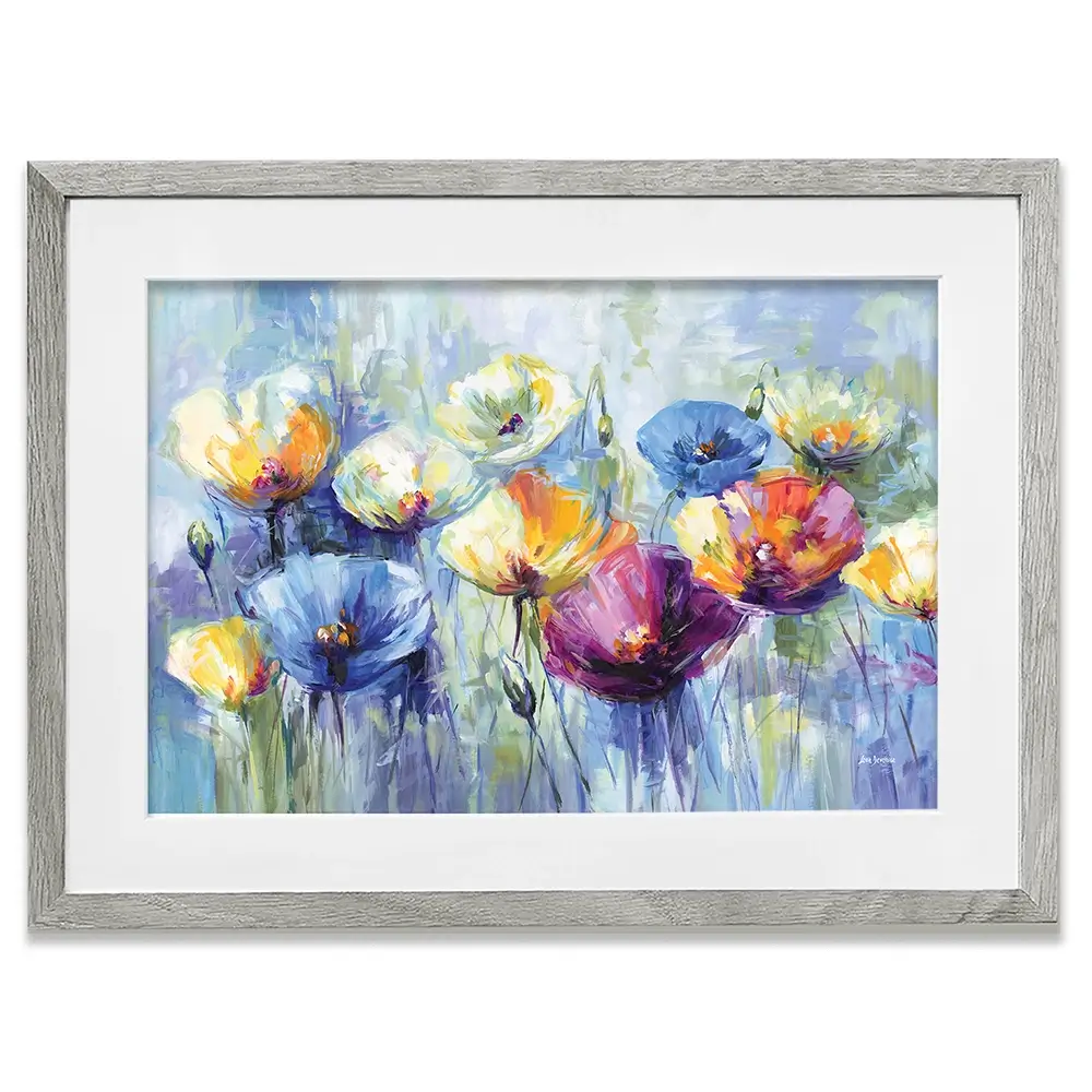 Joyful Poppies In Spring Light Framed Art Print Joyful Poppies In Spring Light Framed Art Print wall art product Leon Devenice