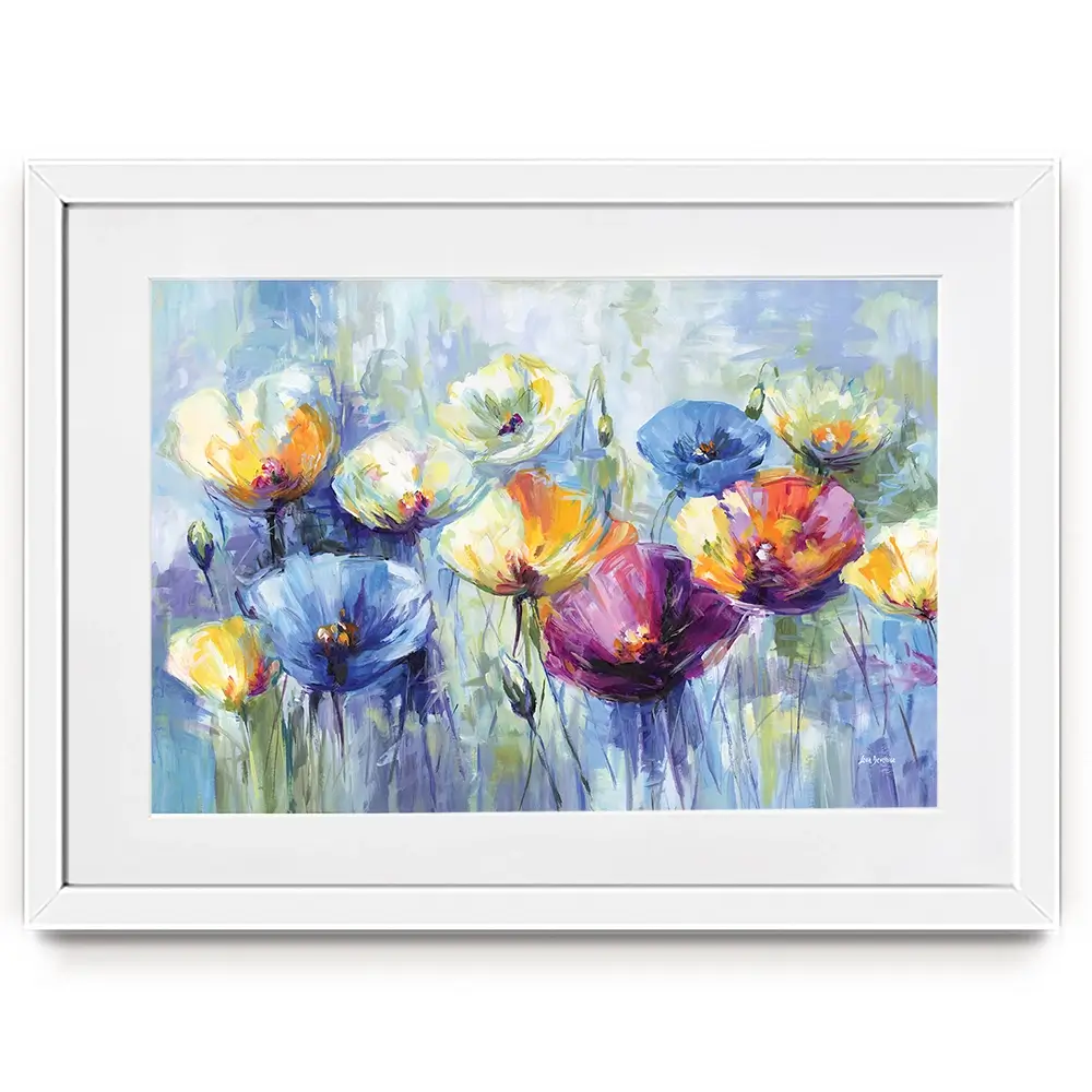 Joyful Poppies In Spring Light Framed Art Print Joyful Poppies In Spring Light Framed Art Print wall art product Leon Devenice