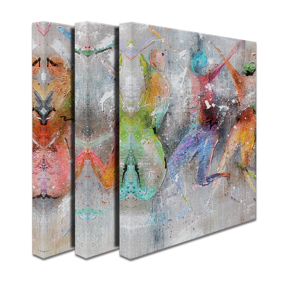 Jump Around Trio Canvas Print wall art product Studio Paint-Ing