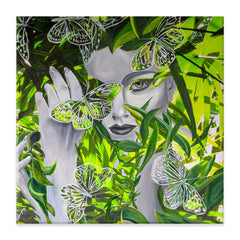 Jungle In My Head Canvas Print wall art product Liz Pangrazi Art