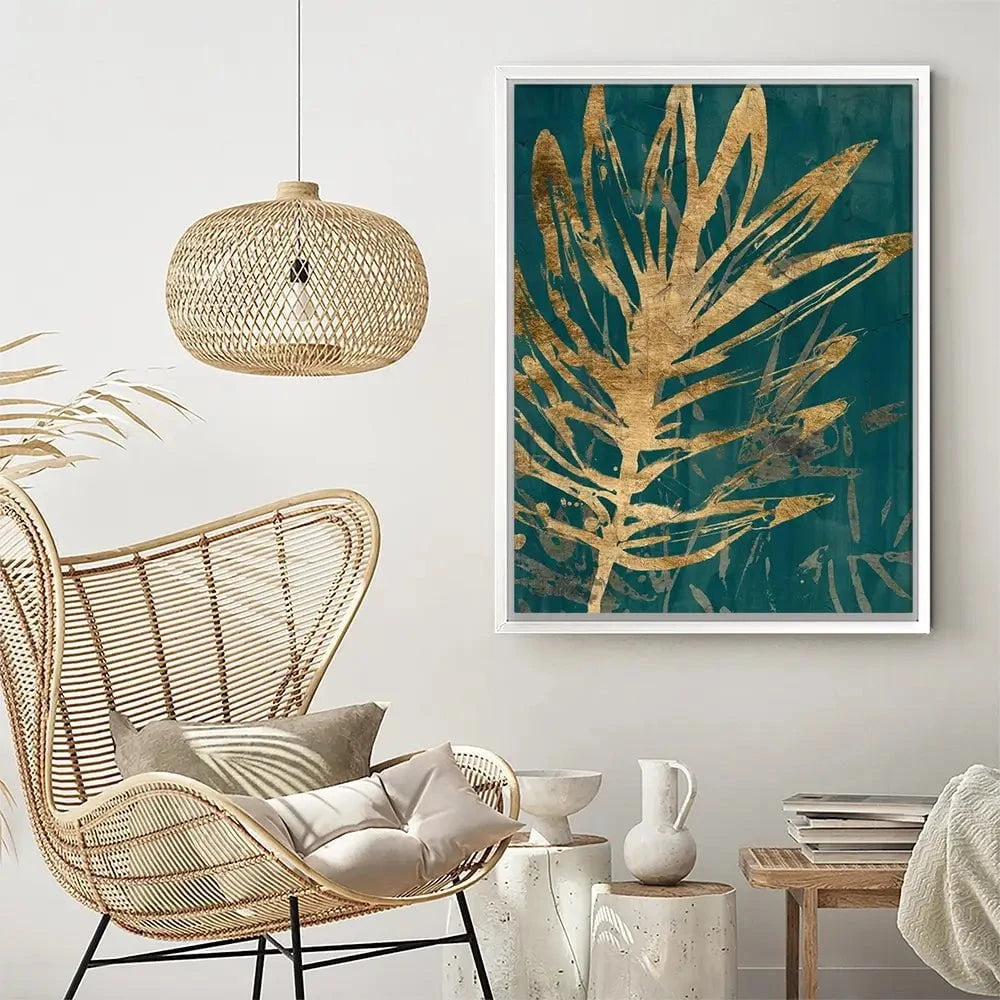 Jungle Leaves Canvas Print Jungle Leaves Canvas Print wall art product June Erica Vess
