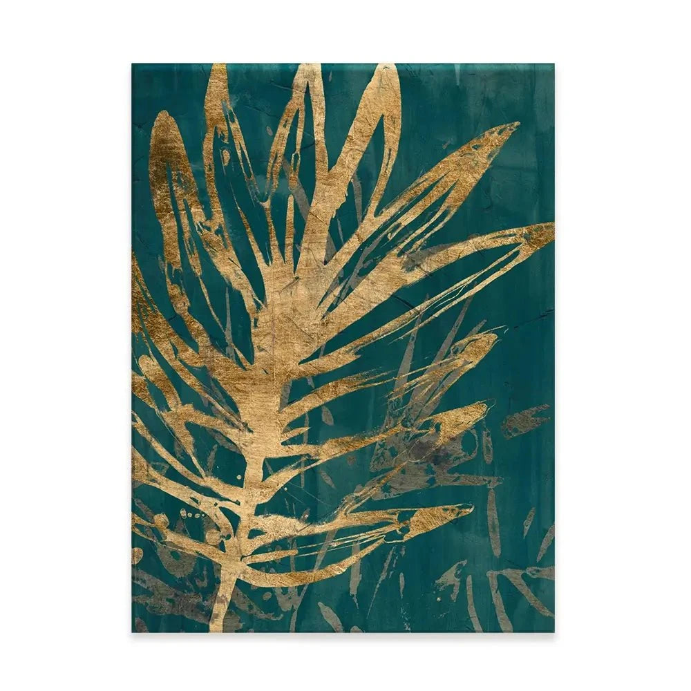 Jungle Leaves Canvas Print Jungle Leaves Canvas Print wall art product June Erica Vess