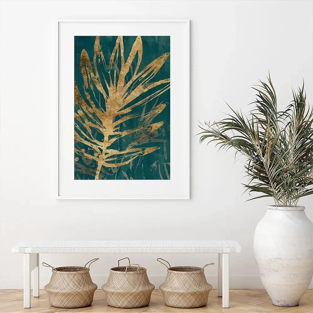 Jungle Leaves Framed Art Print Jungle Leaves Framed Art Print wall art product June Erica Vess