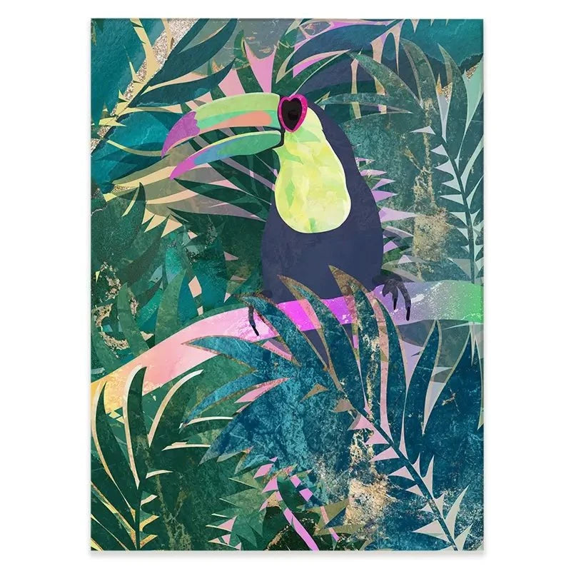 Jungle Toucan Canvas Print Jungle Toucan Canvas Print wall art product Sarah Manovski