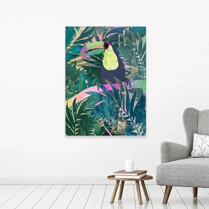 Jungle Toucan Canvas Print Jungle Toucan Canvas Print wall art product Sarah Manovski