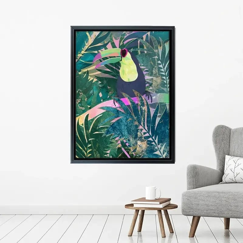 Jungle Toucan Canvas Print Jungle Toucan Canvas Print wall art product Sarah Manovski