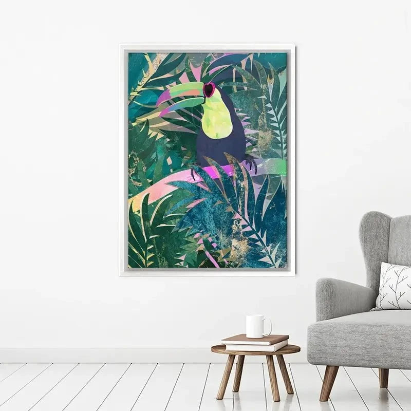 Jungle Toucan Canvas Print Jungle Toucan Canvas Print wall art product Sarah Manovski