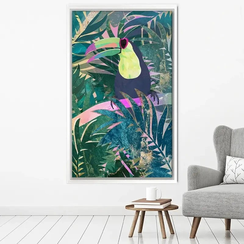 Jungle Toucan Canvas Print Jungle Toucan Canvas Print wall art product Sarah Manovski