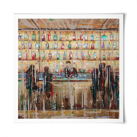 Just Another Cocktail Bar Square Art Print Just Another Cocktail Bar Square Art Print wall art product Studio Paint-Ing