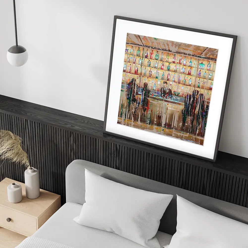 Just Another Cocktail Bar Square Framed Art Print Just Another Cocktail Bar Square Framed Art Print wall art product Studio Paint-Ing