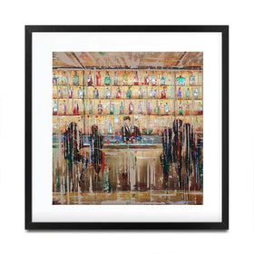 Just Another Cocktail Bar Square Framed Art Print Just Another Cocktail Bar Square Framed Art Print wall art product Studio Paint-Ing