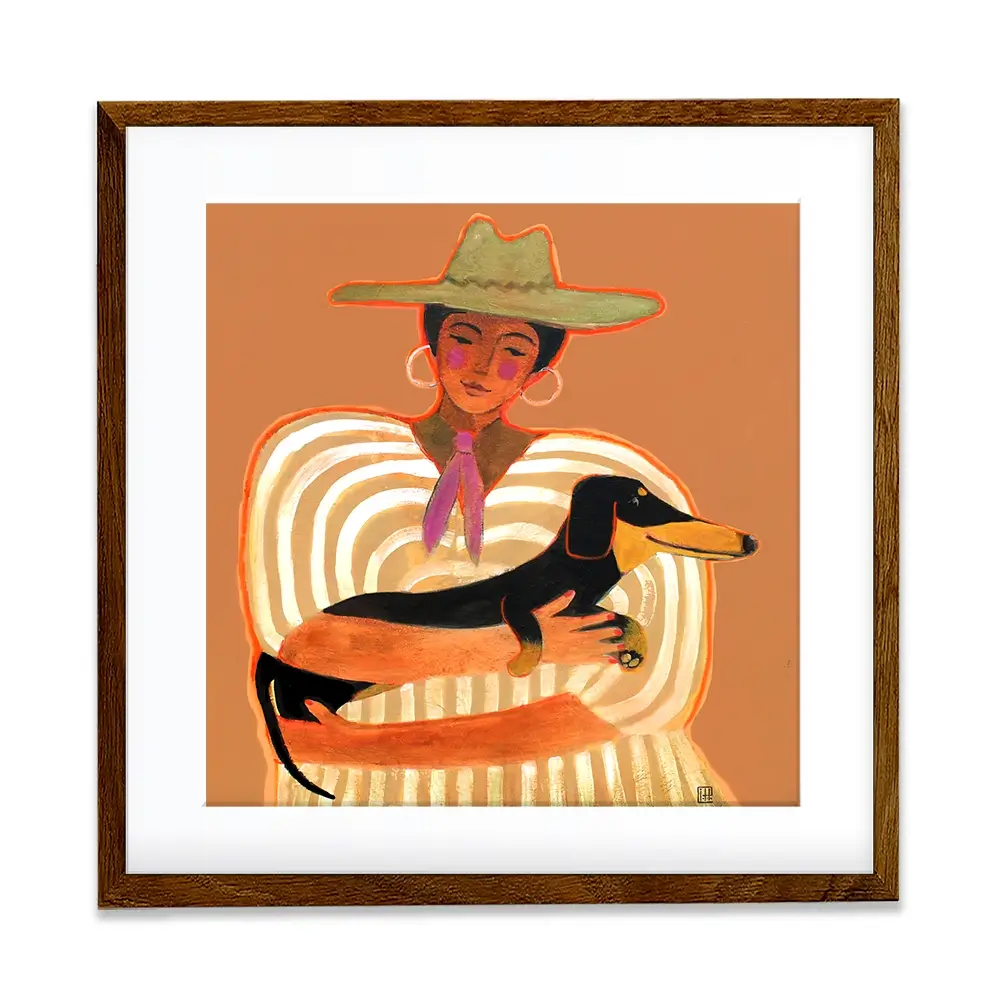 Just Us Square Framed Art Print Just Us Square Framed Art Print wall art product Studio Paint-Ing