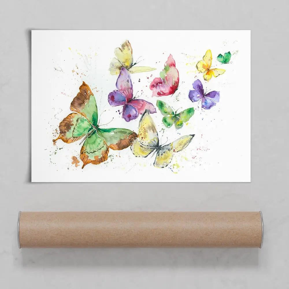 Kaleidoscope Butterflies Art Print Kaleidoscope Butterflies Art Print wall art product Nicola Jane Rowles