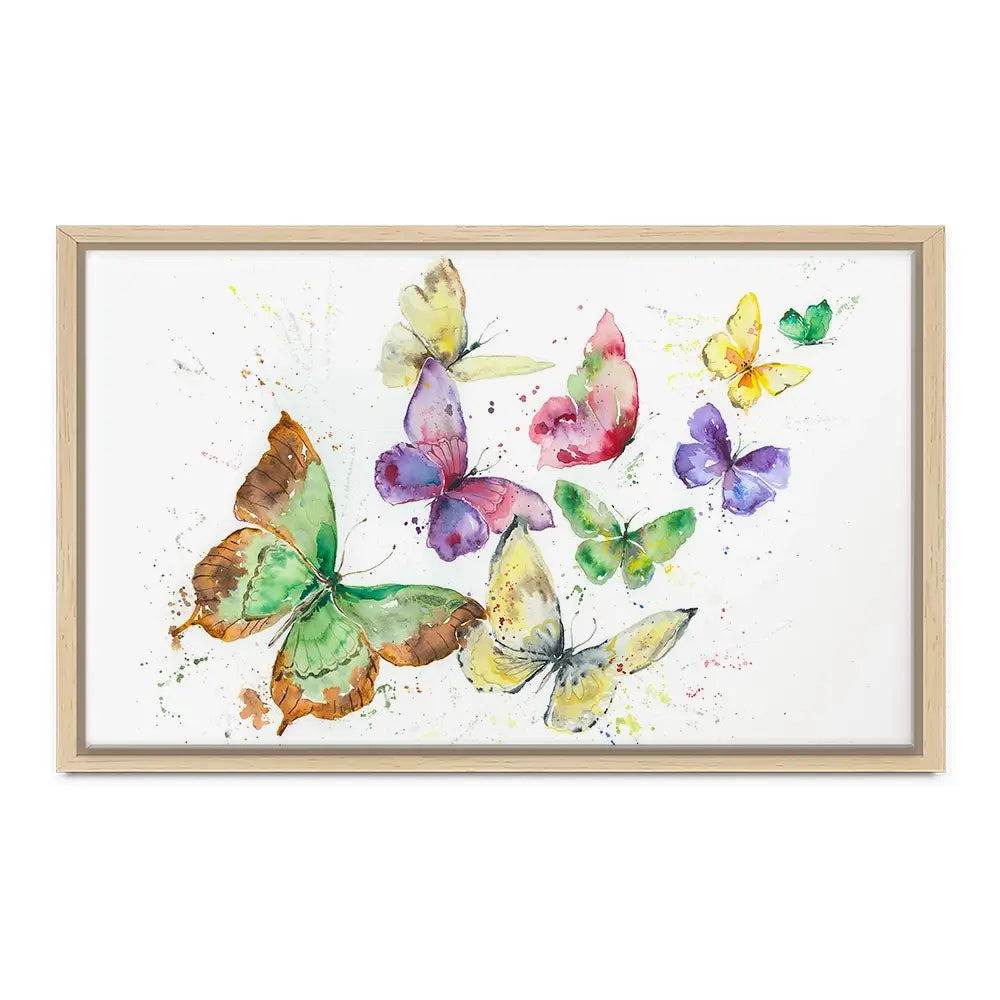 Kaleidoscope Butterflies Canvas Print Kaleidoscope Butterflies Canvas Print wall art product Nicola Jane Rowles