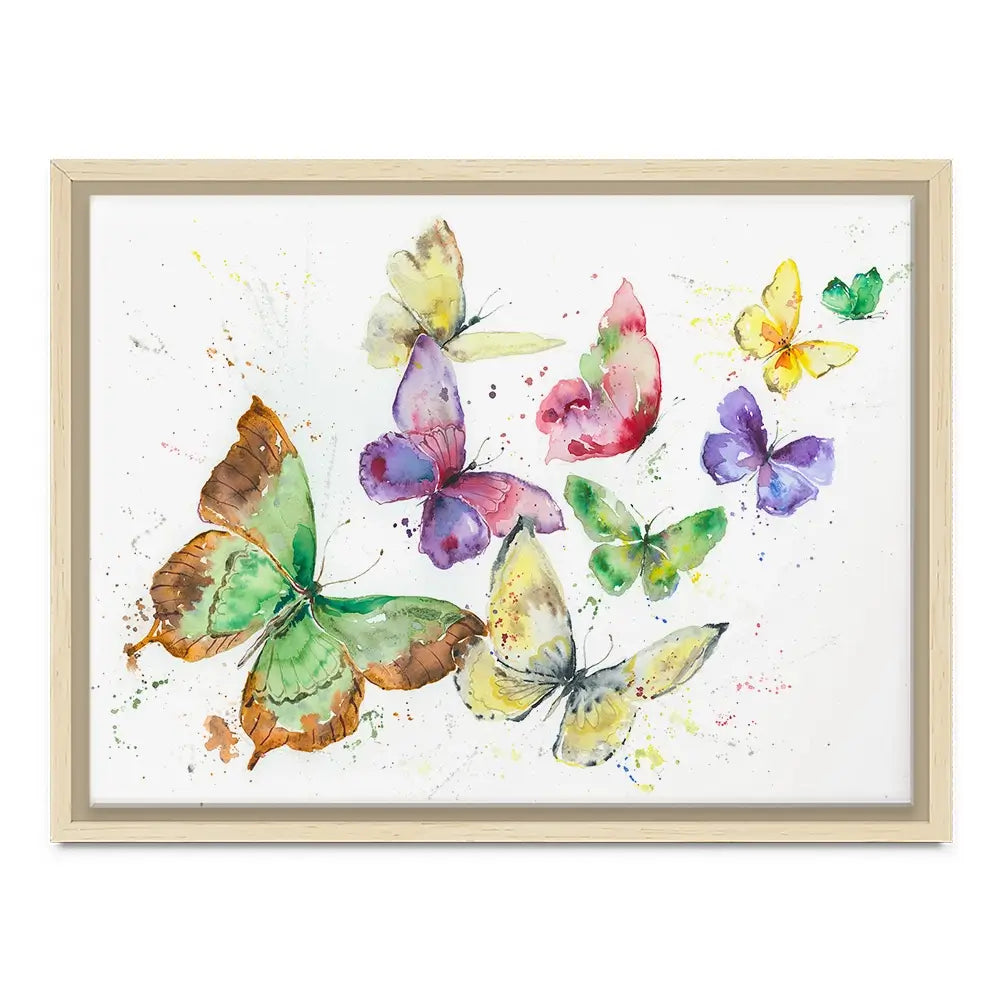 Kaleidoscope Butterflies Canvas Print Kaleidoscope Butterflies Canvas Print wall art product Nicola Jane Rowles