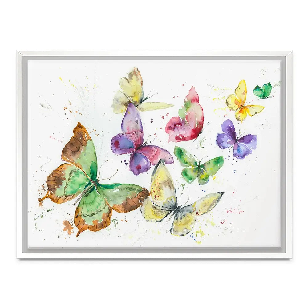 Kaleidoscope Butterflies Canvas Print Kaleidoscope Butterflies Canvas Print wall art product Nicola Jane Rowles