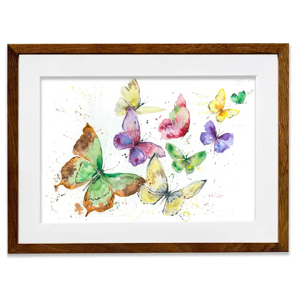 Kaleidoscope Butterflies Framed Art Print Kaleidoscope Butterflies Framed Art Print wall art product Nicola Jane Rowles