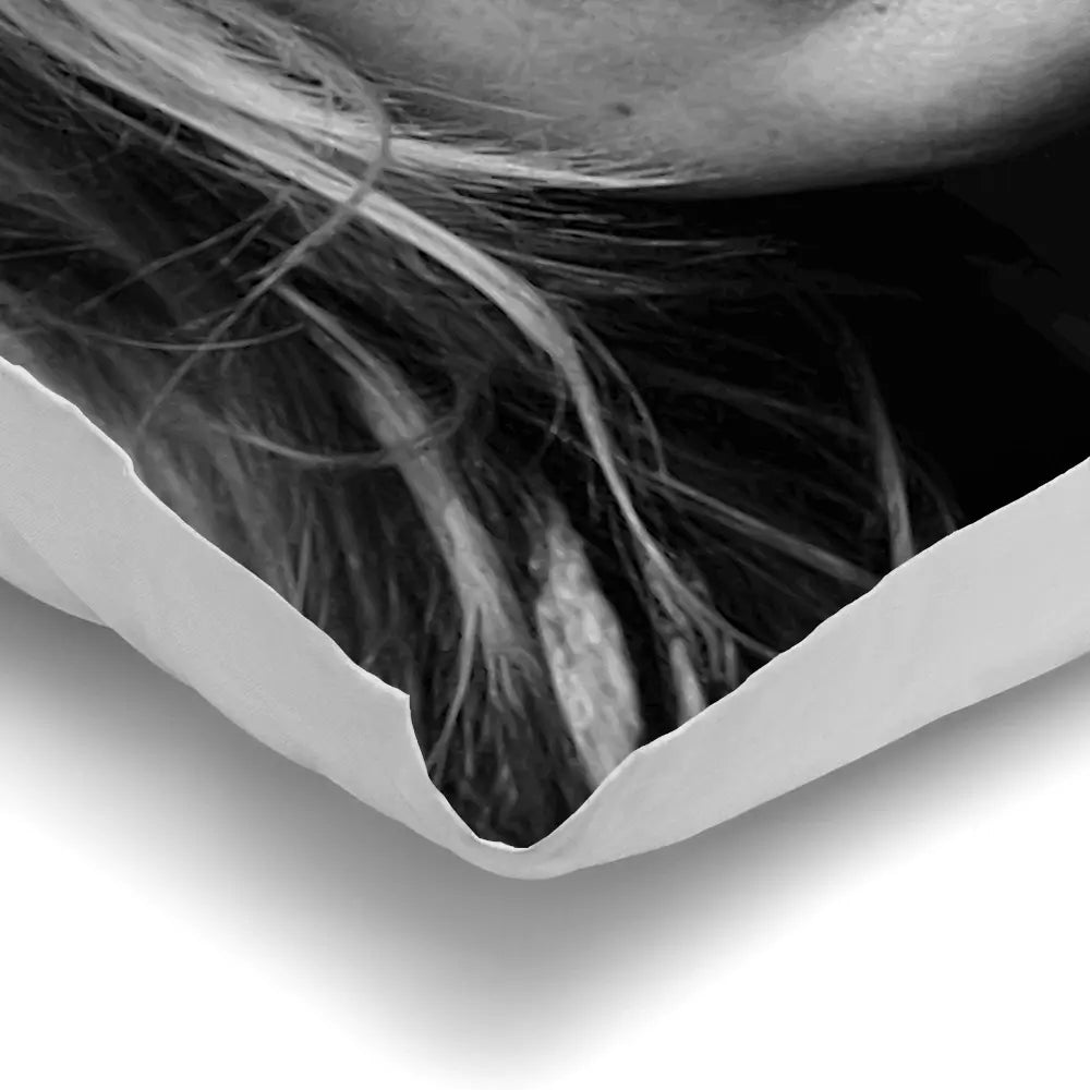 Kate Moss Moustache Cushion Kate Moss Moustache Cushion wall art product Independent