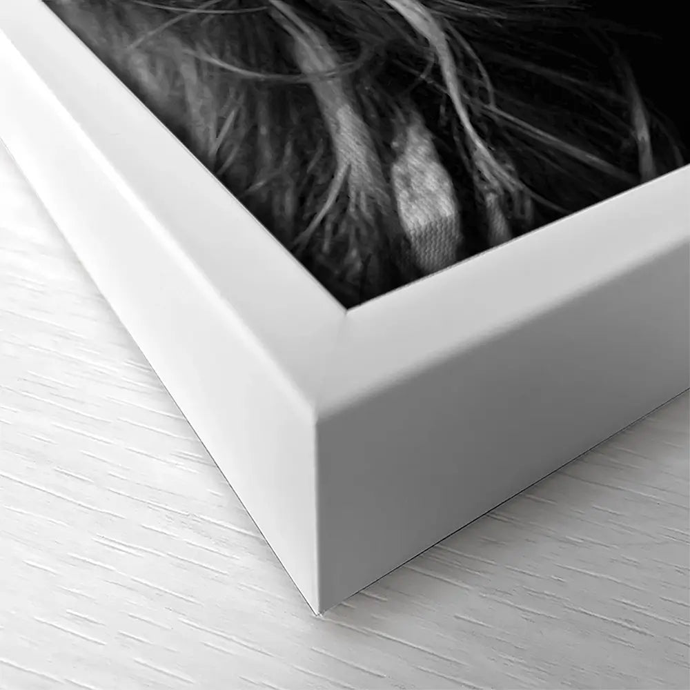 Kate Moss Moustache Square Canvas Print Kate Moss Moustache Square Canvas Print wall art product Independent