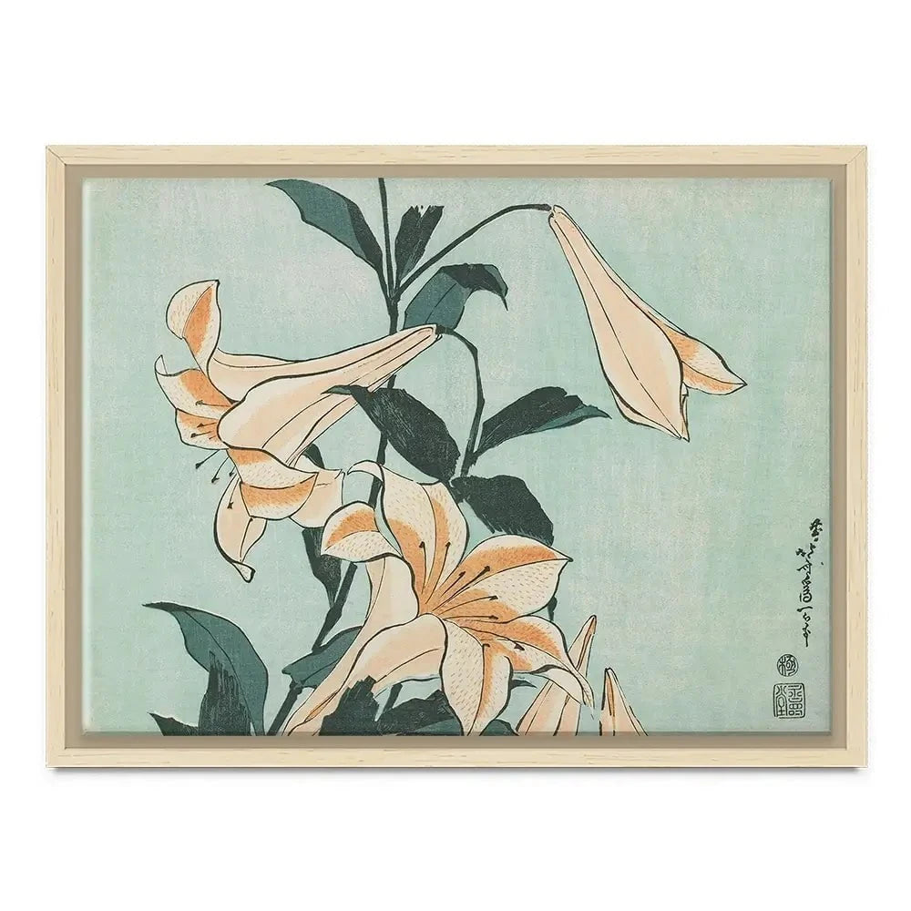 Katsushika Hokusai Floral Canvas Print Katsushika Hokusai Floral Canvas Print wall art product Hokusai Katsushika