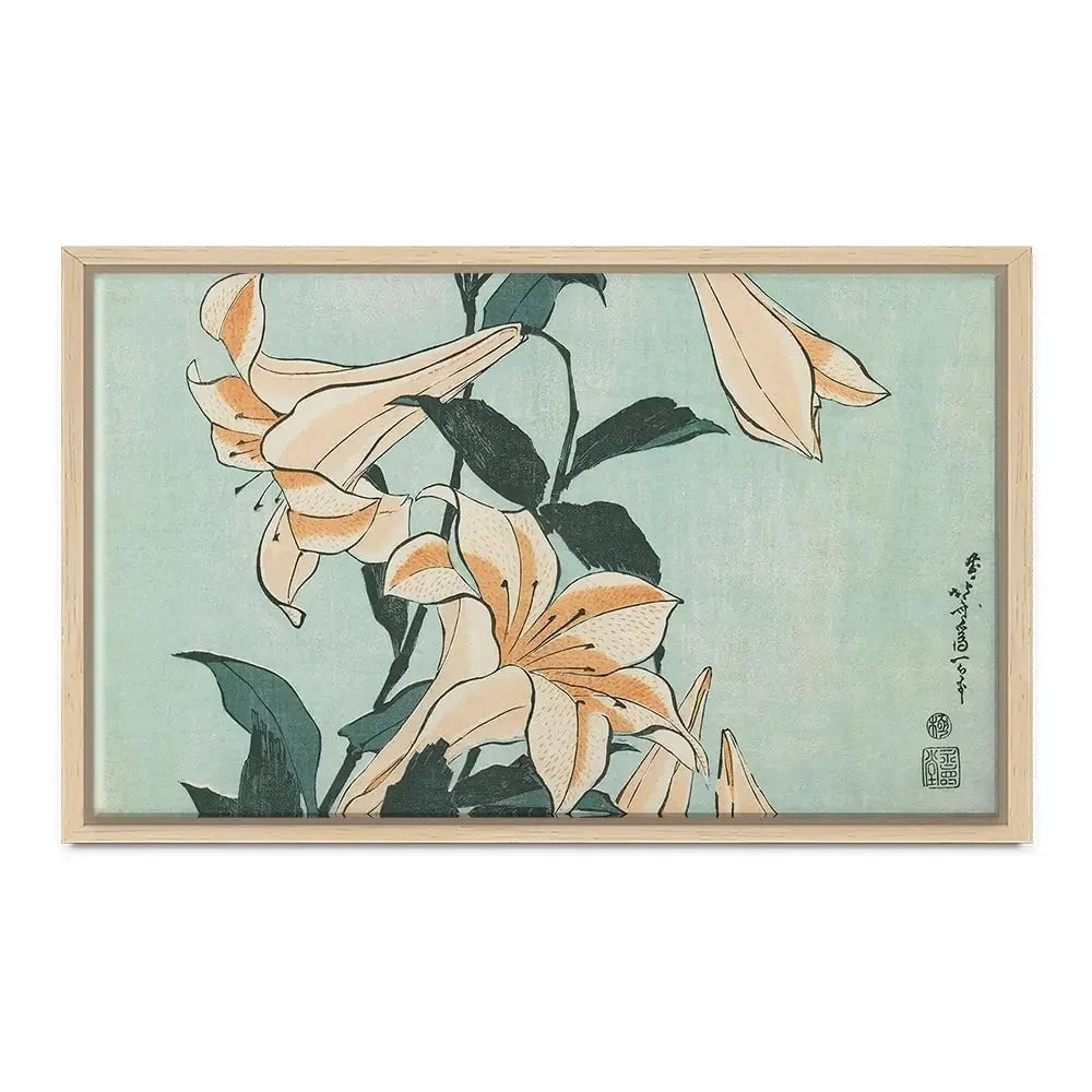 Katsushika Hokusai Floral Canvas Print Katsushika Hokusai Floral Canvas Print wall art product Hokusai Katsushika