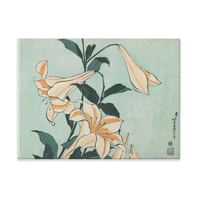 Katsushika Hokusai Floral Canvas Print Katsushika Hokusai Floral Canvas Print wall art product Hokusai Katsushika