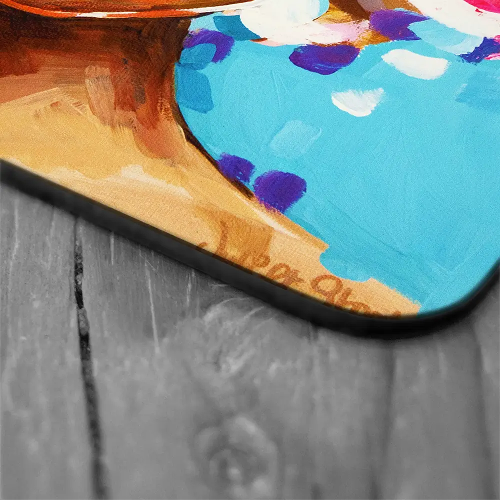 Keep Smiling Coaster Set Keep Smiling Coaster Set wall art product Juliet Stockton