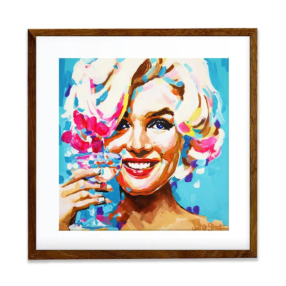 Keep Smiling Square Framed Art Print Keep Smiling Square Framed Art Print wall art product Juliet Stockton