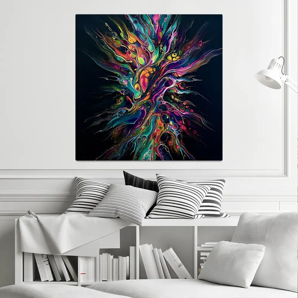 Kinetic Symphony Square Canvas Print Kinetic Symphony Square Canvas Print wall art product David Alexander Elder
